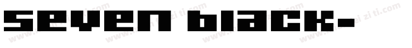 seven black字体转换